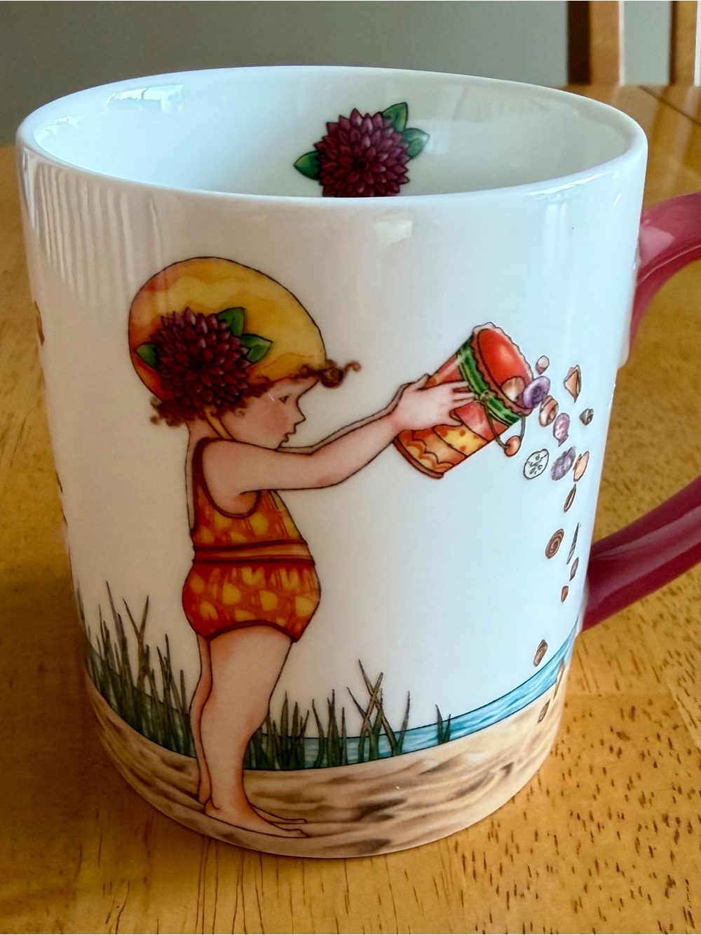 Mary Engelbreit Cape Shore Beach Girl Vacation Memories Coffee Mug